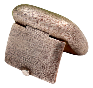 Brushed Silver Pill Box