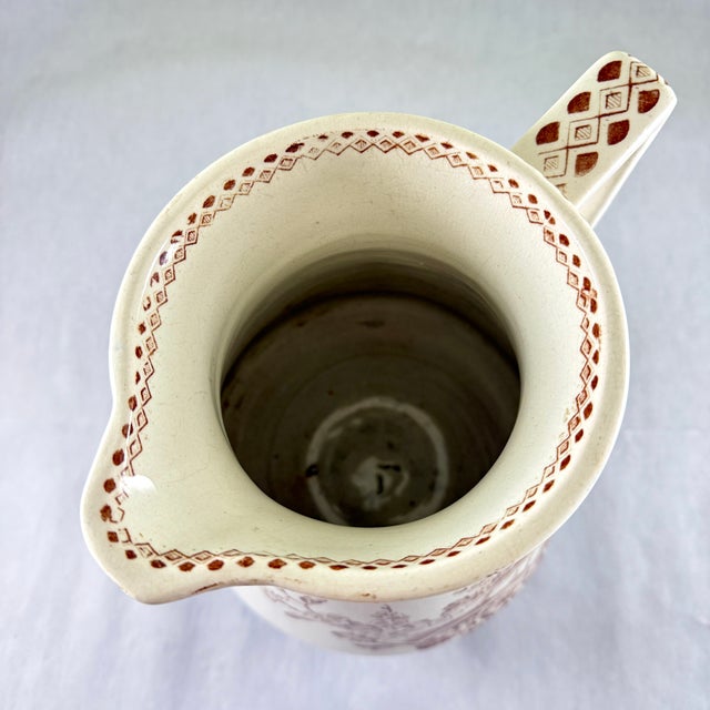 English Aesthetic Movement Large Ironstone Pitcher For Sale - Image 11 of 15
