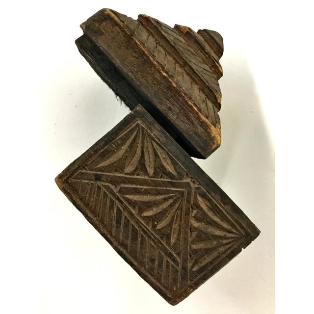 Primitive Asian Secret Hiding Lid Wood Box For Sale - Image 9 of 11