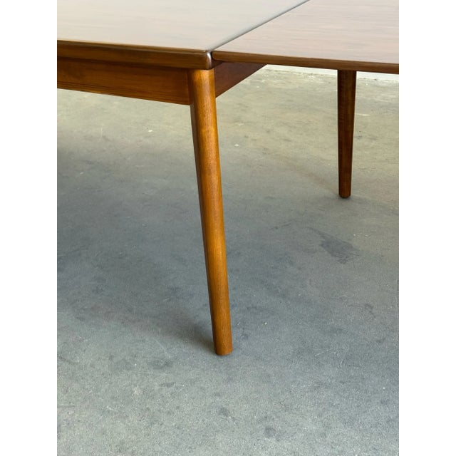 1960s Danish Modern Teak Dining Table For Sale - Image 11 of 11