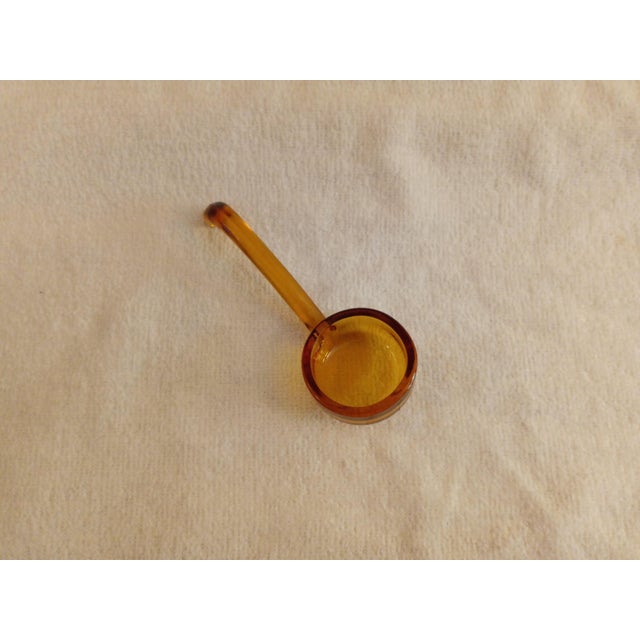 Vintage 1920's Amber Glass Spoon, Ladle For Sale - Image 4 of 4