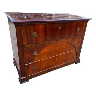 Large Antique Mahogany French or Austrian Commode Chest of Drawers For Sale