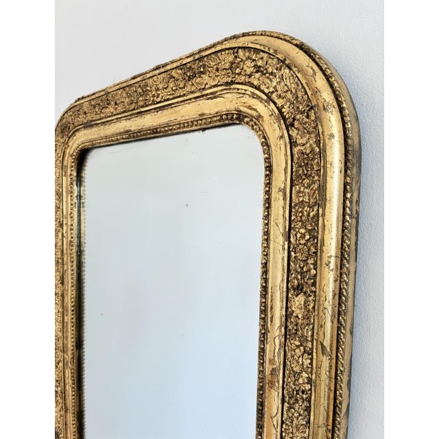 French Large Antique French Louis Philippe Giltwood Mirror – Late 19th Century For Sale - Image 3 of 11