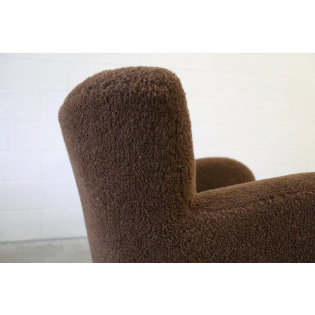 1940s 1940s Danish Flemming Lassen Style Sheepskin Lounge Chairs- a Pair For Sale - Image 5 of 8