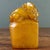 This exquisite vintage Chinese seal is carved from Tianhuang stone, featuring a warm, wheat-yellow hue with remarkable...