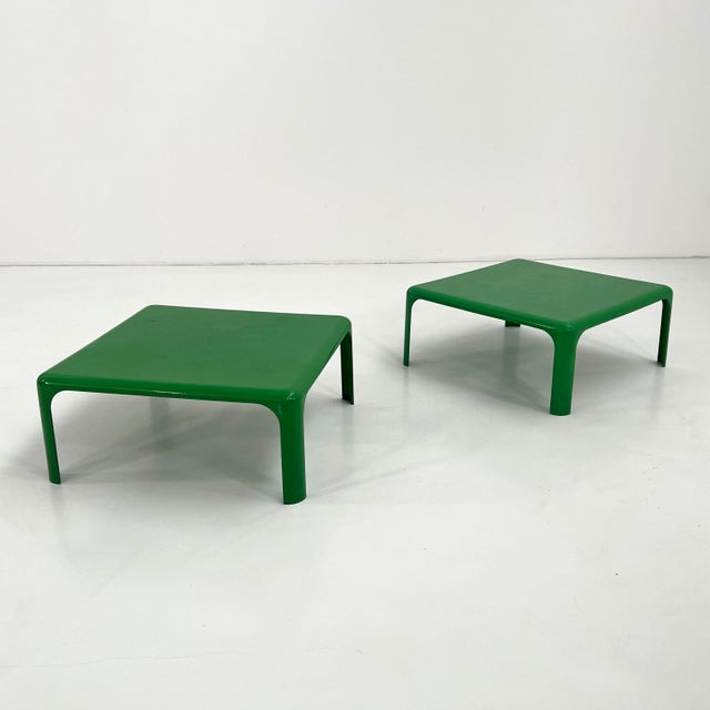 Green Demetrio 70 Coffee Table by Vico Magistretti for Artemide, 1960s, in Good conditions. Designed 1960 to 1969 This...