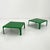 Green Demetrio 70 Coffee Table by Vico Magistretti for Artemide, 1960s, in Good conditions. Designed 1960 to 1969 This...