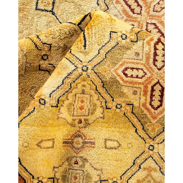 Textile Eclectic, One-of-a-Kind Hand-Knotted Area Rug in Brown, 9' 2" x 11' 7" For Sale - Image 7 of 8
