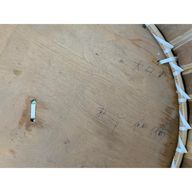 1980s Large English Style Hand Tied Bamboo Basket For Sale In Chicago - Image 6 of 13