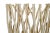 Vintage Organic Modern Rustic Raw Wood Stick Screen For Sale - Image 4 of 6
