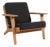Vintage Danish Lounge Chair in Soap Treated Oak by Hans J. Wegner for Getama, 1970s For Sale