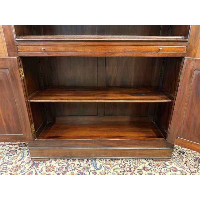 Classic English Mahogany Bookcase For Sale - Image 12 of 13