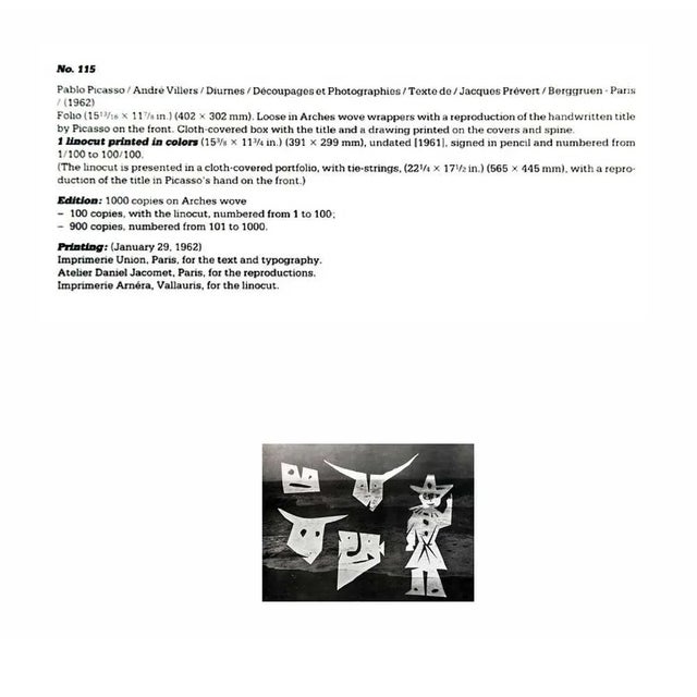 Abstract Pablo Picasso "Le Magicien Aux Toros" Lithograph For Sale - Image 3 of 5