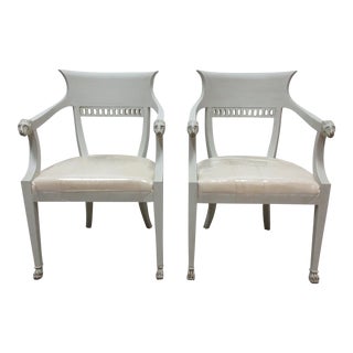 Empire Lion Head Chairs - a Pair For Sale