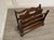 Wood Walnut Canterbury Magazine Rack, 1950s For Sale - Image 7 of 8