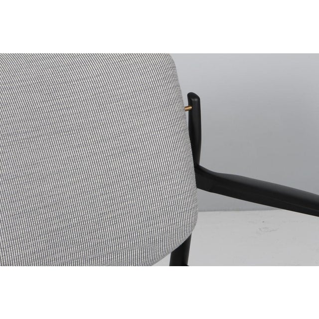 Lounge Chair in Fabric and Black Ash by Finn Juhl, France For Sale - Image 6 of 9