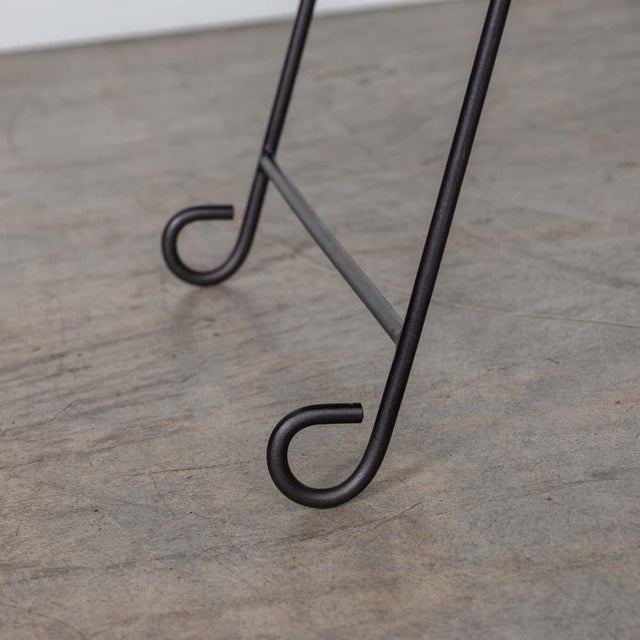 Panoplie Iron Loop Stool, Brown Chenille For Sale - Image 11 of 12