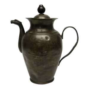 18th Century Pewter Teapot With Dragon Head Spout