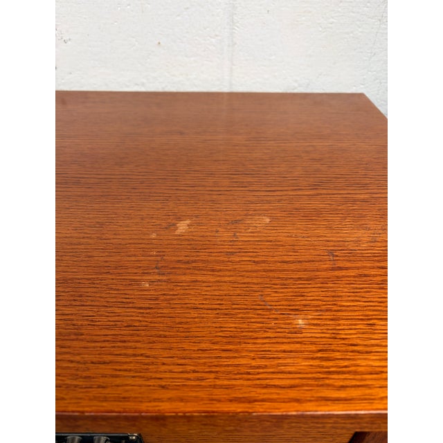 Late 20th Century Mission Oak Highboy Dresser by Vaughan Bassett For Sale - Image 16 of 17