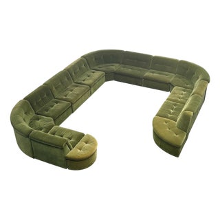 Vintage Modular Lounge Sofa, 1970s, Set of 13 For Sale