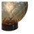 Amber Murano Glass Sphere Lamp in the style of Balloton Venini, 1970s For Sale