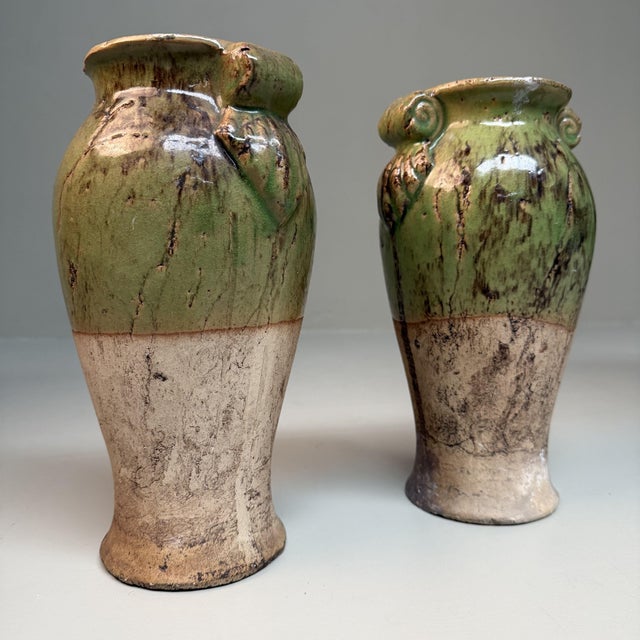 Ceramic Vintage Ceramic Vases, Calabria, Italy, 1950s, Set of 2 For Sale - Image 7 of 11