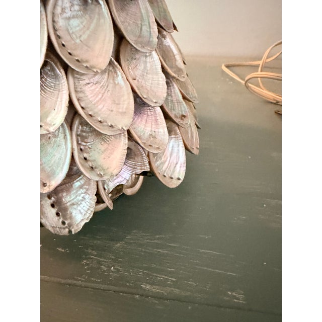 Late 20th Century Large Abalone Shell Decorative Tree Sculpture, 17” For Sale - Image 5 of 13