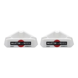 Martini & Rossi Sweet Vermouth French Ashtrays - a Pair