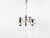 Vintage Italian Glass and Chrome Chandelier, 1970s For Sale - Image 11 of 13