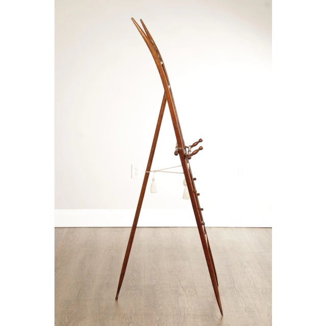 Late 19th Century Antique Victorian Stick & Ball Oak Easel For Sale - Image 5 of 12
