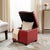 2020s Flip Top Ottoman in Black & Red For Sale - Image 5 of 6