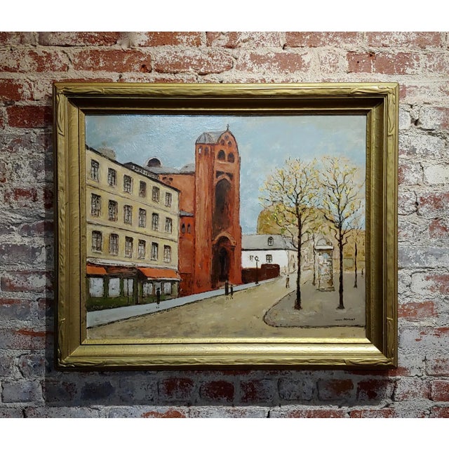 Louis Peyrat -Paris Street Scene - Oil Painting For Sale - Image 11 of 11