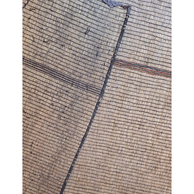 1960s 1960s Handwoven Reed Mauritanian Rug - 9 X 17.8 Ft For Sale - Image 5 of 5