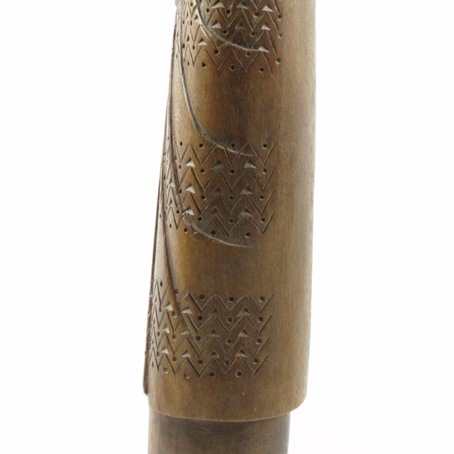 Mother and Baby Wood Sculpture by African Artist Ndatite Ilo For Sale - Image 10 of 11