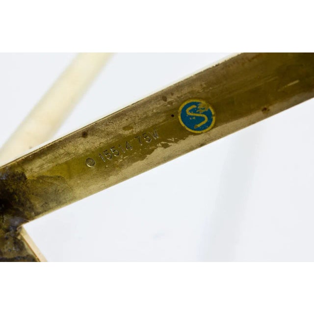 Swedish Brass Floor Lamp from Böhlmarks, 1940s For Sale - Image 9 of 12