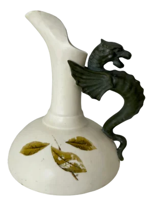 19th Century Victorian English Porcelain Dragon Ewer by Royal Worcester