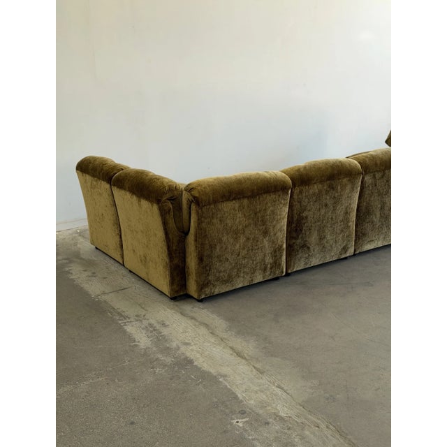 Limited Edition: Lugo Modular Sofa in Green Chenille For Sale - Image 10 of 18