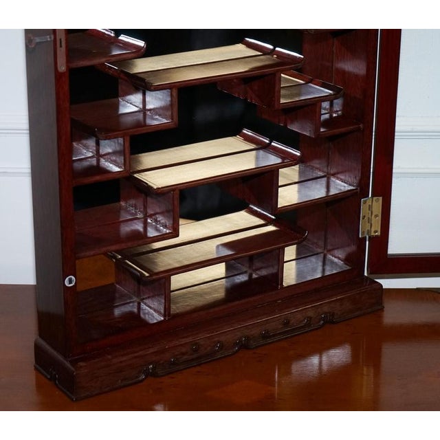 Chinese Hanging Wall Mount Display Cabinet For Sale - Image 10 of 16