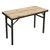 Wood Folding Table in Metal & Teak For Sale - Image 7 of 7
