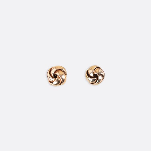 14 Karat Gold Knot Cufflinks by Bernhard Hertz, Set of 2 For Sale - Image 6 of 6