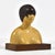 This evocative sculpture by Frank Gallo rendered in lacquered resin with a walnut base is of a sensitively rendered female...