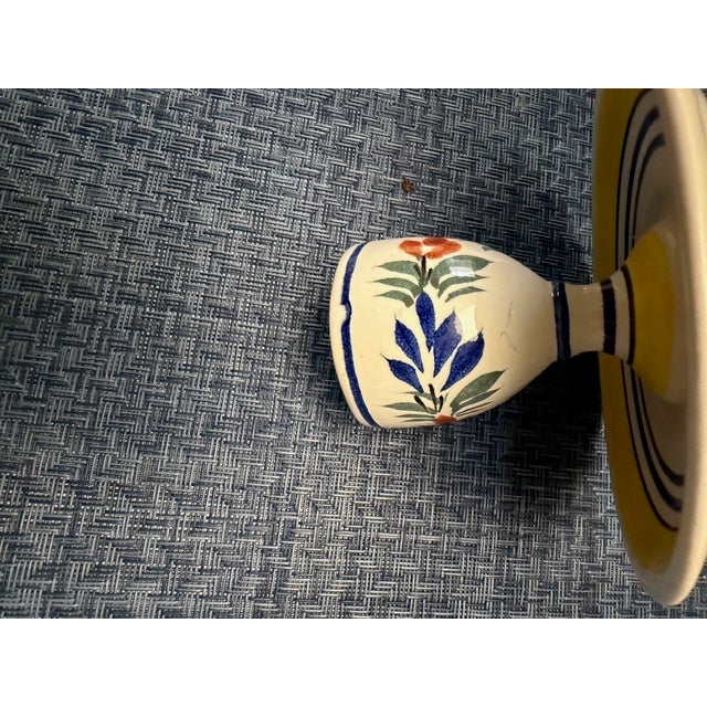 Henriot Quimper 1980s Henriot Quimper Faience Egg Cup For Sale - Image 4 of 8