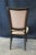 Late 20th Century Late 20th Century Italian Modern Parsons Dark Oak Suede Side Accent Dining Chairs - Set of 4 For Sale - Image 5 of 12