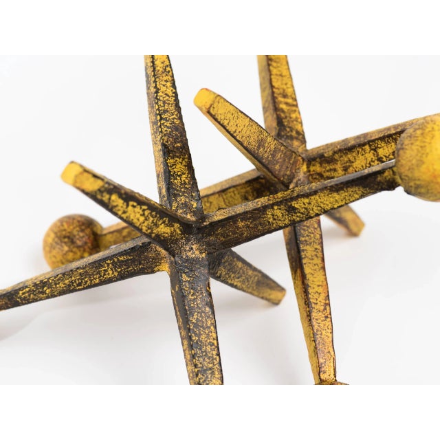 1950s Patinated Iron Jax Sculpture Bookends - A Pair For Sale - Image 9 of 11