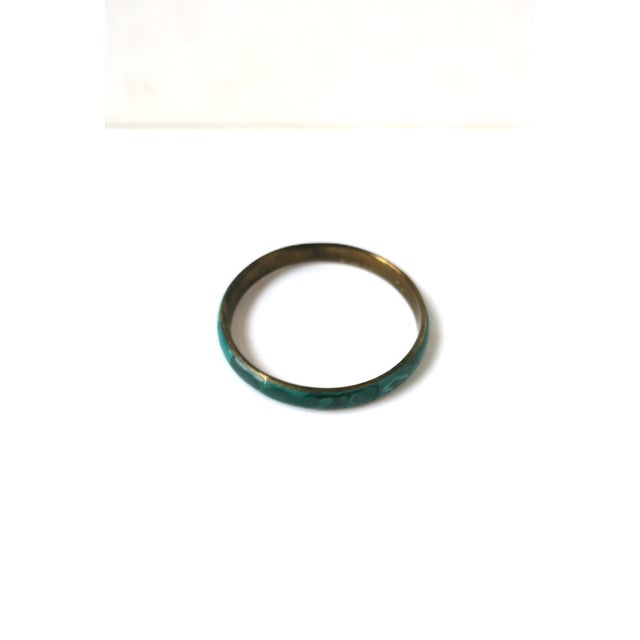 Malachite Bangle Bracelet, Late 20th Century For Sale - Image 9 of 10