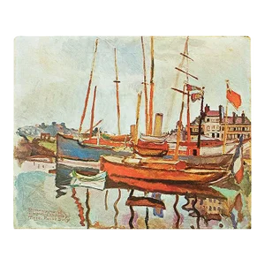 1970 After Raoul Dufy "Le Port Du Havre", Full-Color Parisian Print