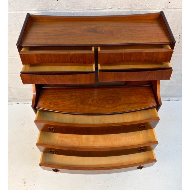 Mid-Century Modern Teak Secretary Desk Attributed to Gunnar Falsig for Falsig Møbler For Sale - Image 13 of 16