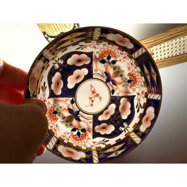 1860s Royal Crown Derby Imari Pattern Cups and Saucers by Stevenson & Hancock - Set of 10 For Sale - Image 18 of 18
