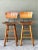 MCM Slat Back Bar Stools After Arthur Umanoff - Pair For Sale - Image 9 of 12