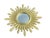 Convex Sunburst Mirror in Gold Resin For Sale - Image 3 of 10